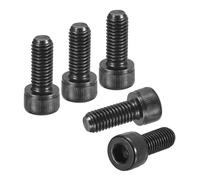 DTGN M8-1,25x20 Bulloni per Viti a Testa Esagonale - 25 Pezzi - Buoni per Bici da Strada, Bici da Montagna, Auto,- Viti Metriche a Testa Esagonale in Acciaio Carbonio, Nero