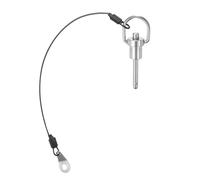 DTGN Spilla Sgancio Rapido 6mmx25mm (Dxl) - BENE per Collegare Installare Componenti - Spille Bloccaggio Sfera Acciaio Inossidabile 304 Pulsante Pressione - Argento
