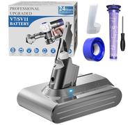 DTK Batteria per Dyson V7 Batteria SV11 Compatibile con Dyson V7 Animal/Absolute/Fluffy/Motorhead/Trigger/Slim/HEPA con 2 Filtri