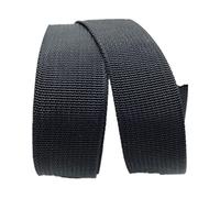 DTKJ - Cinghia in polipropilene resistente, nastro in nylon di tela, per cintura e per animali domestici, accessorio fai da te, 10 iarde, Nero , 50 mm,