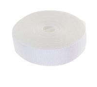 DTKJ Cinghia resistente per borse, nastro in polipropilene, per zaini, bagagli/cargo, 10 iarde, bianco, 25 mm,