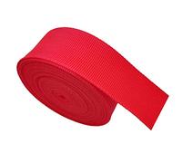 DTKJ Cinghie per borse, cinghie per bagagli in polipropilene, maniglie per rilegatura a bias, cinghie intrecciate, 10 iarde/lotto, Rosso, 50 mm,