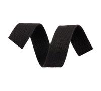 DTKJ Nastro in cotone da 50 mm, nastro in tela per cintura per borse e vestiti, decorazione fai da te, 10 m, Nero , 20 mm,