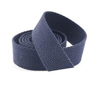 DTKJ Nastro in cotone per cinghie per borse, nastro in tela per cintura, accessori per zaino all'aperto, parti fai da te, artigianato per la casa, 10 iarde/lotto, blu navy, Etichettalia unica