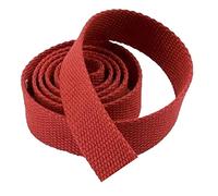 DTKJ Nastro in cotone per cinghie per borse, nastro in tela per cintura, accessori per zaino all'aperto, parti fai da te, artigianato per la casa, 10 m, Rosso, 38MM