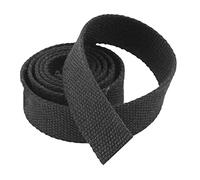 DTKJ Nastro in cotone per cinghie per borse, nastro in tela per cintura, accessori per zaino all'aperto, parti fai da te, artigianato per la casa, 10 m, Nero, 38MM