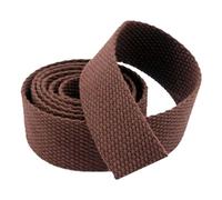DTKJ Nastro in cotone per cinghie per borse, nastro in tela per cintura, accessori per zaino all'aperto, parti fai da te, artigianato per la casa, 10 m, Caff, 38MM