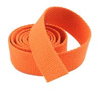 DTKJ Nastro in cotone per cinghie per borse, nastro in tela per cintura, accessori per zaino all'aperto, parti fai da te, artigianato per la casa, 10 m, Arancione, 50 mm