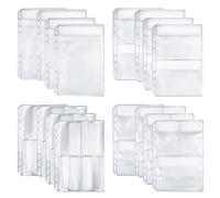 Dtoterul A5 Raccoglitore Ad Anelli 16 Pezzi Con Tasche Trasparenti - Buste Plastica Per File, Documenti, Quaderni, Carte