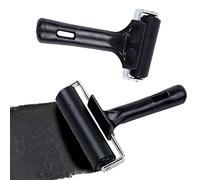 Dtoterul Rullo di Gomma Brayer 2 Pezzi Rullo di Stampa Rulli Pittura Olio Rullo In Gomma Rullo Applicatore inchiostro Rullo Pressore Per Vernice A Inchiostro per Incisioni E Stampe (6cm,10cm)