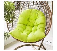 DTREEL Cuscini per sedie a Cestino sospese, Grandi Cuscini di Ricambio per sedie a Uovo sospese, Cuscini per sedili a Dondolo in Tinta Unita - Solo Cuscino per sedili,Green-80 * 100cm