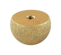 DTREELS Utensili abrasivi a testa di rettifica brasata diamantata, Pietra Incisione Strumento Testa a fungo, Strumento di macinazione circolare ad arco interno di ciottoli, Strumento di incisione