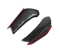 DTSGCX Accessori per motociclette Kit Accessori Moto Ala Fissa Carenatura Ala per per Ninja 400 Spoiler Ala Aerodinamica(Carbon Pattern Red)