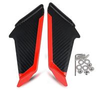 DTSGCX Accessori per motociclette Moto Lato Anteriore Ala Aerodinamico Ala Kit Spoiler per per Ninja 250 300 400 650 1000SX ZX6R ZX10R(Rosso)