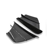 DTSGCX Accessori per motociclette Moto Winglet Aerodinamico Ala Spoiler per Yamaha YZF R1 R1M RS1 R3 R6 R6S R25 R125 125R YZF600R 750R YBR125 FZR1000(Glossy Carbon)