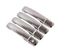 DTSGCX Elegante e Durevole Copertura Protettiva per Maniglia Portiera Auto, Adesivo per Maniglie Portiera per N&issan per Navara per Frontier D40 2005-2013(Silver 2 Buttons)