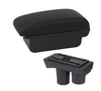 DTSGCX Parti corrimano Scatola Bracciolo per Auto Scatola Portaoggetti Centrale Parte Retrofit Dedicata Interna Accessori Auto per Citroen C2 C3(B1 Red Line 3USB)