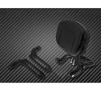 DTSGCX Schienale Pilota Plug-in Regolabile per Moto Compatibile per Harley Touring Electra Glide Low Rider Softail Copertura Sedile Posteriore(L)