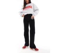 DTT - Liv - Jeans dritti dad fit neri-Nero 38