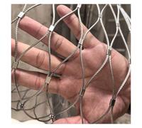 DTVEW 304 Rete in Corda di Acciaio Inossidabile, Rete di Sicurezza della Scala Ringhiera, 5cm/1.5mm Rete Durevole di Recinzione, Rete di Sicurezza Trampolino(0.8x30m)
