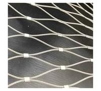 DTVEW Rete Flessibile in Corda d'Acciaio Inossidabile, Rete Anticaduta del Balcone, 6cm/2mm Rete Flessibile Corda Cavo X-Type, Rete Animale Gabbia Pollame(2x8m)