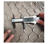DTVEW Rete Flessibile in Corda d'Acciaio Inossidabile, Rete di Sicurezza per Balcone 4cm/1.2mm per Il Giardino Campo di Calcio Recinto Barriera Pollame Animale(1x29m)