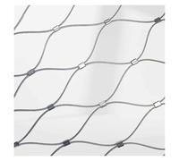 DTVEW Rete in Corda di Acciaio Inossidabile 304, Maglia Estensibile Riempimento Balaustra, 5cm/1.5mm Rete Anticaduta, Rete della Decorazione Fattoria Giardino(1.2x30m)