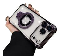 DTVKTZ Prosperousk/Stampopular Phone Case, New in Phone Case for iPhone 17 Series - Four Corners Air Cushion Anti-Fall Case with Invisible Ring Stand (16,H)