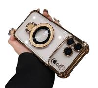 DTVKTZ Prosperousk/Stampopular Phone Case, New in Phone Case for iPhone 17 Series - Four Corners Air Cushion Anti-Fall Case with Invisible Ring Stand (15,C)