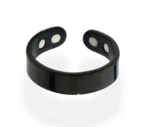 DTVKTZ Vayro Ring Adjustable Size Vayro Ring Original Magnetic Wellness Rings, Lightweight and Water-Resistant Stainless Steel Rings Unisex (Black)