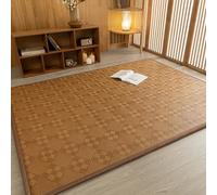 DTWEFF Tappetino giapponese, 2 cm di spessore, in rattan naturale, antiscivolo, traspirante, for camera da letto, dormitorio, soggiorno, terrazza, yoga.(A,90 x 200cm)