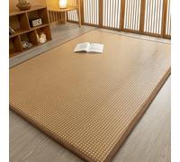 DTWEFF Tappetino giapponese, 2 cm di spessore, in rattan naturale, antiscivolo, traspirante, for camera da letto, dormitorio, soggiorno, terrazza, yoga.(B,90 x 200cm)