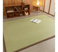 DTWEFF Tappetino giapponese, 2 cm di spessore, in rattan naturale, antiscivolo, traspirante, for camera da letto, dormitorio, soggiorno, terrazza, yoga.(E,100 x 200cm)