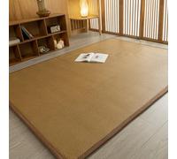 DTWEFF Tappetino giapponese, 2 cm di spessore, in rattan naturale, antiscivolo, traspirante, for camera da letto, dormitorio, soggiorno, terrazza, yoga.(F,100 x 200cm)