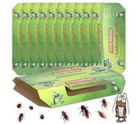 DTXDTech Trappole per scarafaggi, 10 pezzi, per combattere gli scarafaggi, cimici, pesci d'argento, per insetti - Atossico ed efficace, facile da usare, veleno per la cucina (10 pezzi)