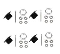 DTYBJN Blocco di Blocco per Cofano Chiusura a sgancio rapido per paraurti, Chiusura a Pulsante per Auto, Chiusura a Perno per Cofano, Pulsante in Lega di Alluminio Serratura Coperchio Motore(4pcs)