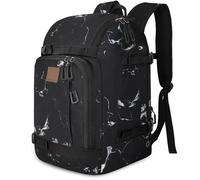 DTYBJN Borsa per pattini a rotelle per uomo e donna, zaino da ghiaccio con tasca superiore per casco per lame, adatta a scarpe fino a 13 pollici.(Black White)