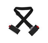 DTYBJN Borsa porta scarponi sci Cinghia porta bastoncini da sci per uomo e donna, per snowboard, sport all'aria aperta, tracolla regolabile, attrezzatura Zaino per scarponi da sci(New Black)