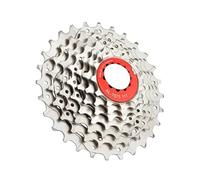 DTYBJN Cassette e pignoni Adatto per Bicicletta Pieghevole Brompton, volano Esterno a 7 velocità, Ruota Libera 11-28T 11-30T Ruota Libera(11-28T Red)