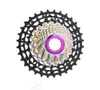 DTYBJN Cassette e pignoni Adatto per Cassetta Bici da Strada Ultraleggera ZTTO 11/12 velocità 11s 12s 11-28/30/32/34/36T Pignone ULT 11V 12V Gravel K7 HG Ruota Libera(11s 32T Black-Rainbw)