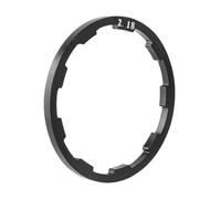 DTYBJN Cassette e pignoni Rondella distanziale per mozzo volano Bicicletta, Guarnizione Cassetta, rondella per mozzo Bicicletta in Lega di Alluminio Ruota Libera(Black 2.18mm)
