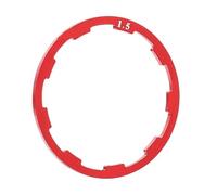 DTYBJN Cassette e pignoni Rondella distanziale per mozzo volano Bicicletta, Guarnizione Cassetta, rondella per mozzo Bicicletta in Lega di Alluminio Ruota Libera(Red 1.5mm)