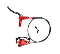 DTYBJN Freno a Disco Idraulico per Bicicletta Leve Pinza Pressione Olio per Bicicletta Lunghezza Tubo 750mm MTB Freno Anteriore Sinistro(Red)