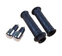 DTYBJN Manopole Moto Manopole universali Antiscivolo per Moto, Manubrio, acceleratore, 7/8" 22 mm, Tappi terminali per Manubrio Adatti per CG125GN125 GS150 Manopole Manubrio(Style1-plating)