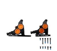 DTYBJN Pinze a Disco Idraulico a Montaggio Piatto a 4 pistoncini Morsetti Olio Minerale Freni Termici CNC in Alluminio per Bicicletta da Strada(No Rotor Black)