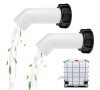 DTYGUIXE 2 Pz Ugello di Scarico con Dado IBC Ugello Serbatoio Acqua Raccordo Valvola Estensione IBC Serbatoio di Estensione Ugello Tubo Adattatore IBC Serbatoio per Raccordo Rubinetto Serbatoio IBC