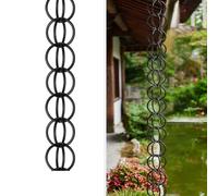 Dtyubfg Catene da Pioggia per Esterni - Chain Pioggia per Esterni - per La Casa E Giardino per Grondaie, Grondaie, Drenaggio Deviare L'acqua in Alluminio - 4m(13ft)