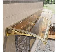Dtyubfg Pensilina Per Porta Esterna, 45/55/65/80/90/100/120/150cm, Tenda Da Sole Per Veranda Con Grondaia Grande,Espandibile Silenziosamente,Adatta Per Esterni,Patio