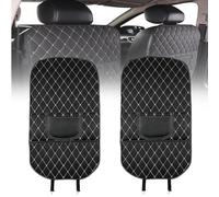 DTZHANGZE 2 Pezzi Protezione Sedile Auto per BYD Seal U DMi 2023 2024 2025, Organizer Impermeabile Pelle PU Tappetino Anti-Calcio Coprisedile Bambini Accessori Interni,Black