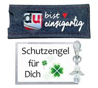 Du bist einzigartig - Hülle Filz Geschenk für Duplo Schokolade für Frauen, Freunde Geschenk Kleinigkeiten Geschenk für Lui, Geschenke für Lui, Geschenk für Mar, Geschenken (ohne Schokolade)